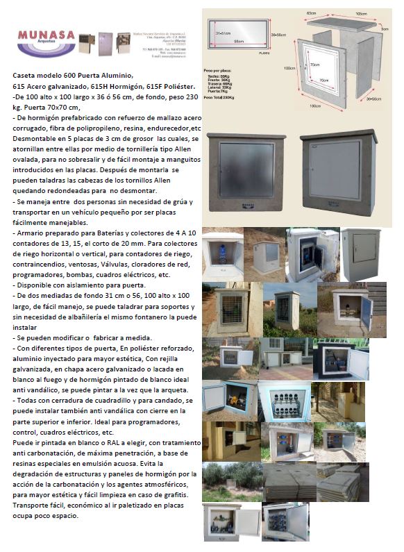 ARQUETA600 INFORMACION